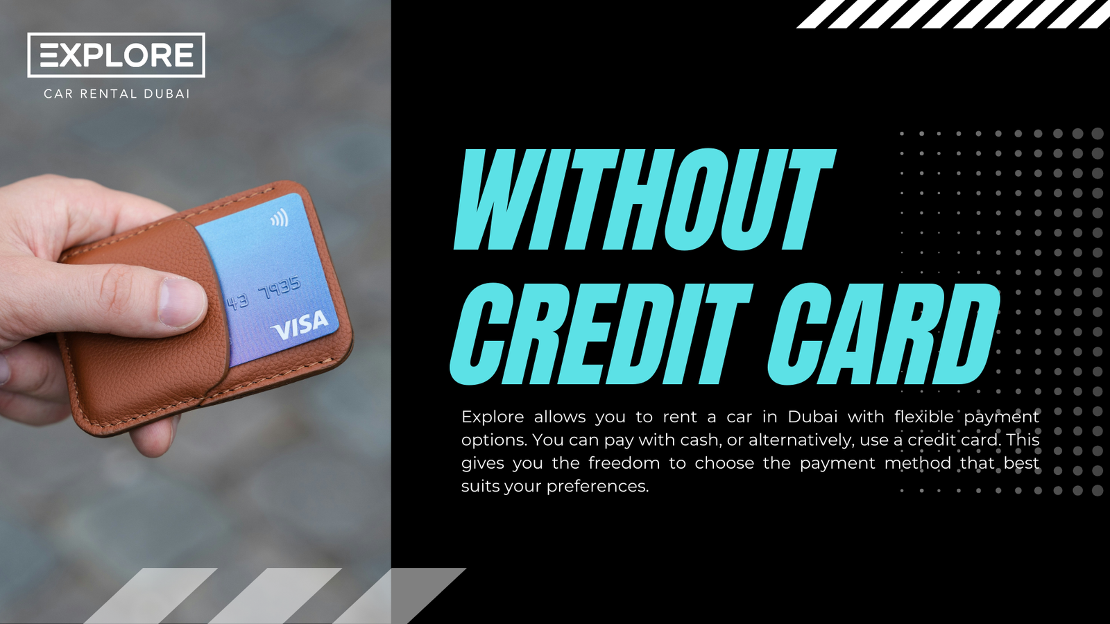 where can i hire a car without a credit card